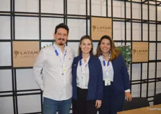 Gabriel Barahona, Viviana González and Karen Moraes from Latam Cargo.